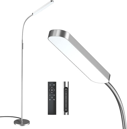 Dimmable LED Floor Lamp with Adjustable Color Temperature and Remote Control